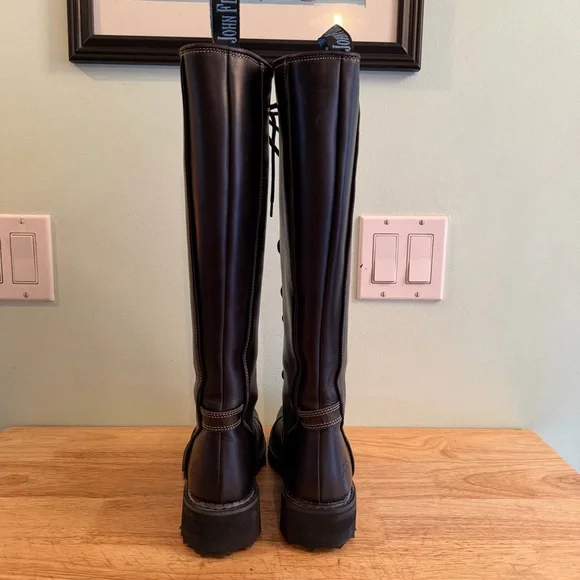 Fluevog Jessamy Knee-High Lace-Up Boots Size 6.5 - Picture 9 of 15